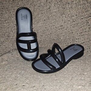 MELISSA x TELFAR Jelly Slide-Black-Size 39/8 US-Near Mint